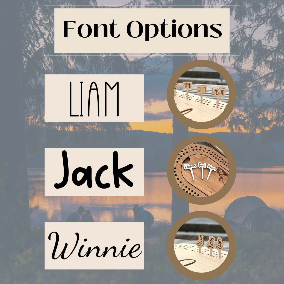 Custom Personalized Cribbage Pegs