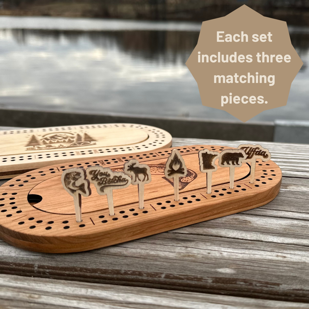 Custom Icon Cribbage Pegs