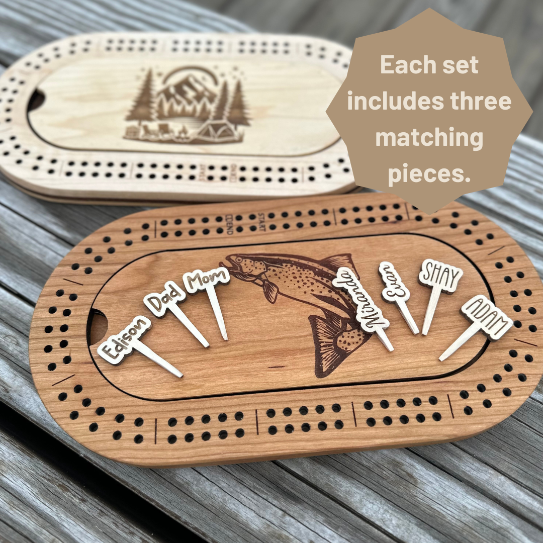 Custom Personalized Cribbage Pegs