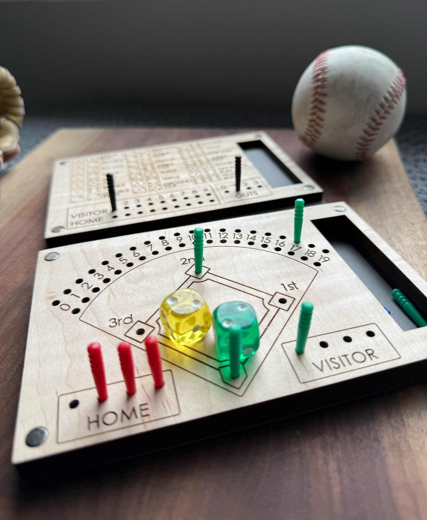 Travel Baseball Dice Game, Travel Game, Baseball kids game, Gift for Baseball Lovers