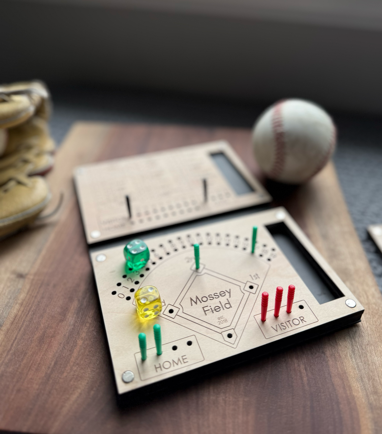 Travel Baseball Dice Game, Travel Game, Baseball kids game, Gift for Baseball Lovers