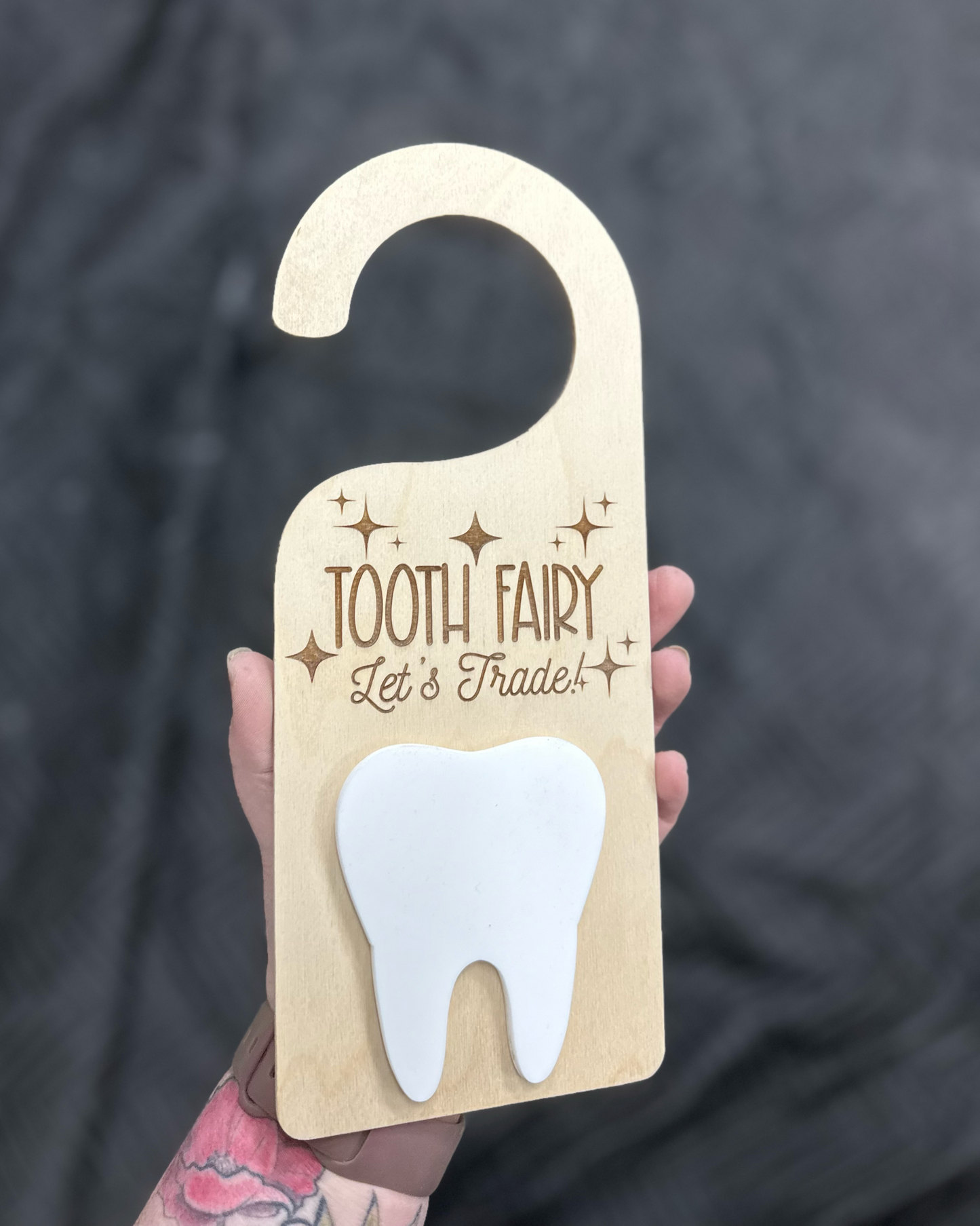 Tooth Fairy Door Hanger (acrylic tooth)