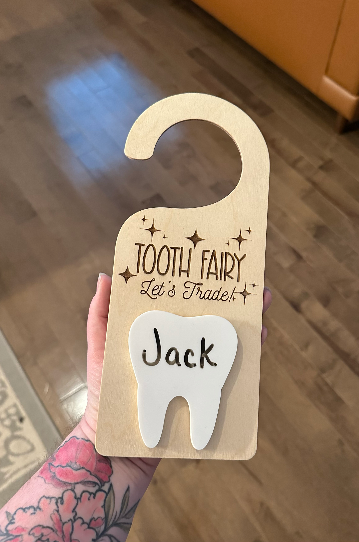 Tooth Fairy Door Hanger (acrylic tooth)