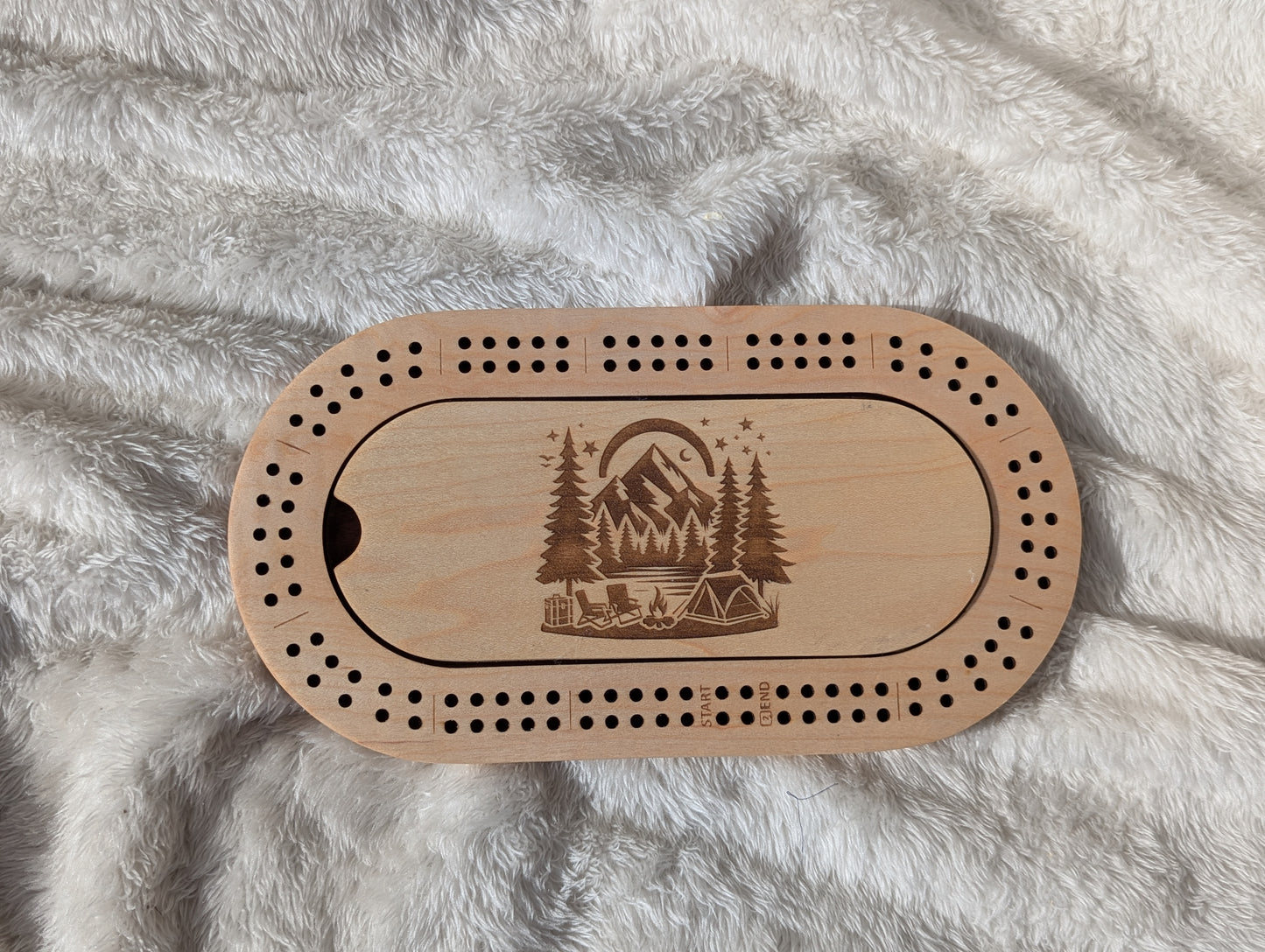 Camping Mini-Cribbage Board