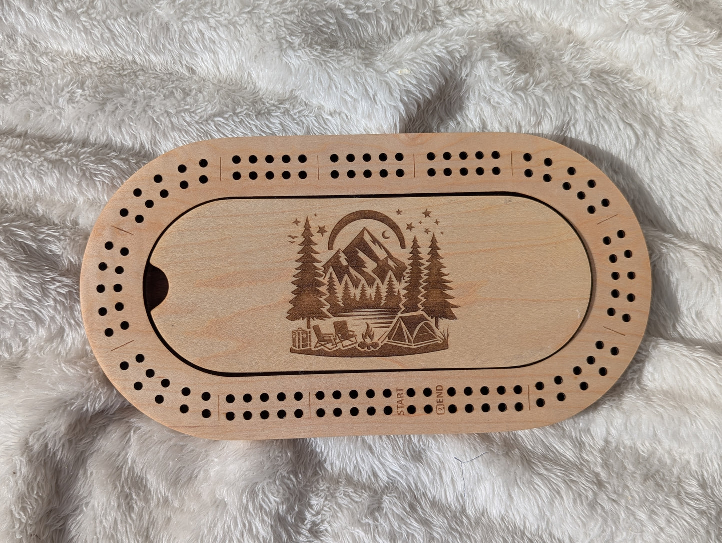 Camping Mini-Cribbage Board