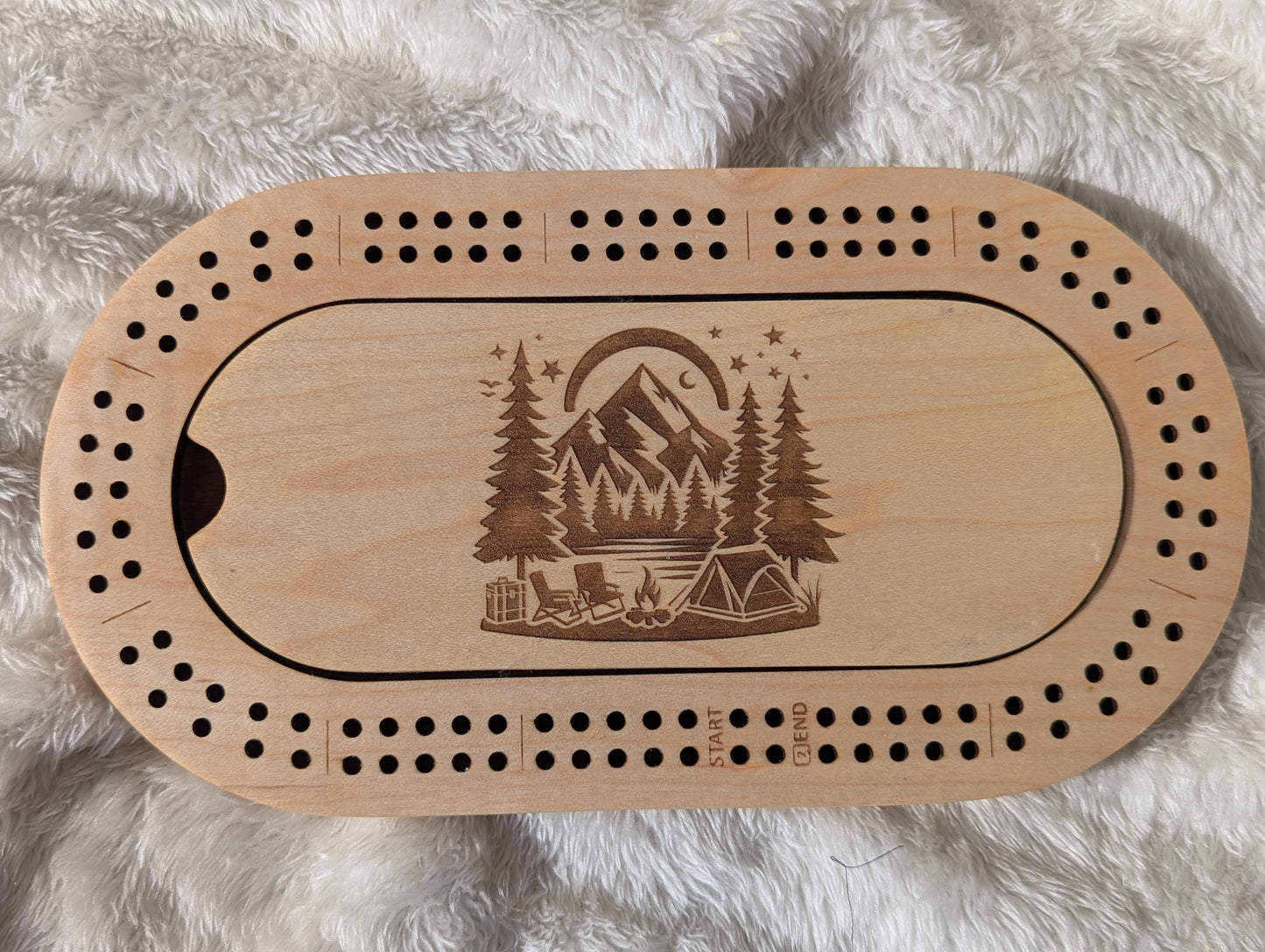 Camping Mini-Cribbage Board