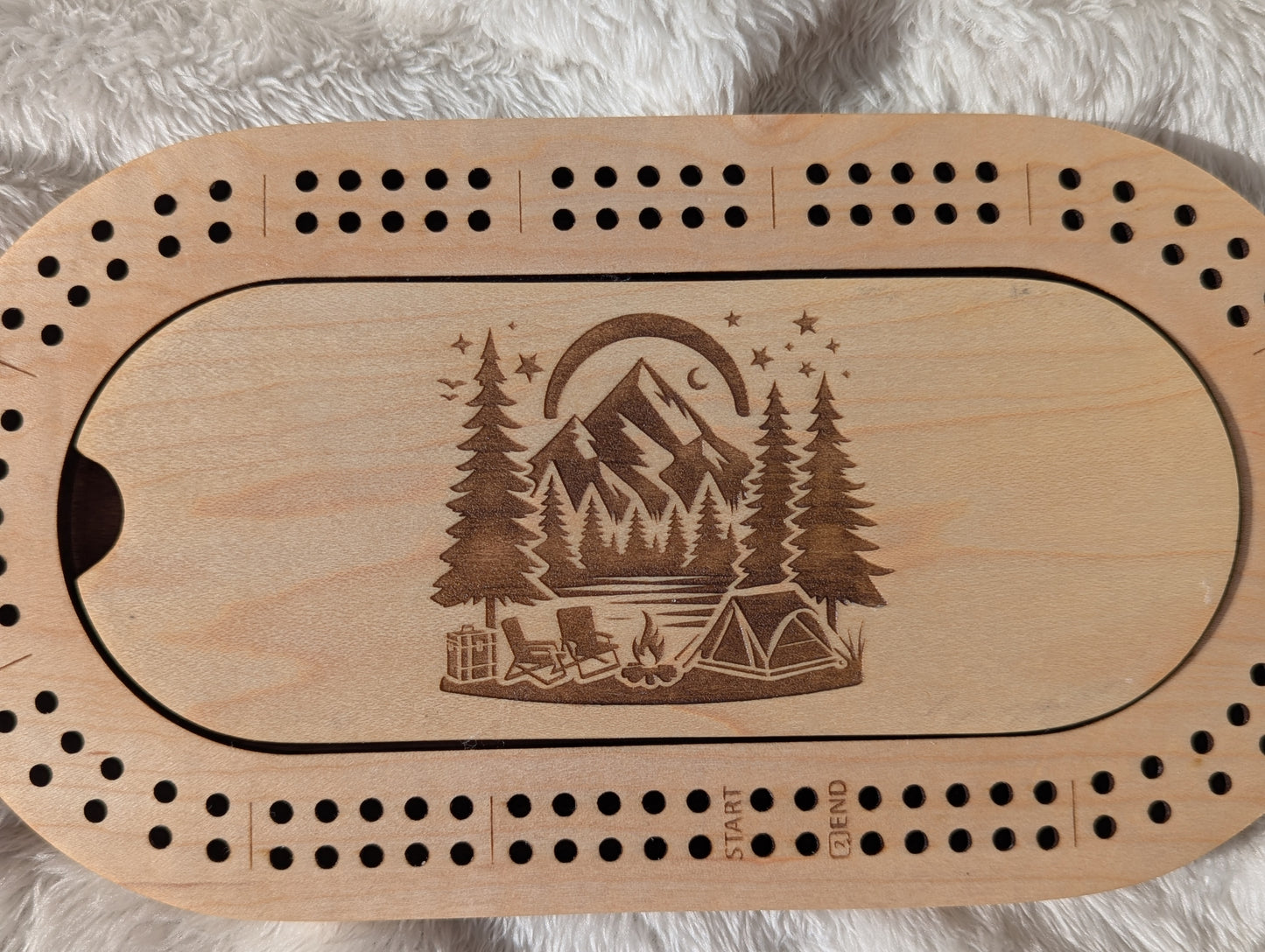 Camping Mini-Cribbage Board