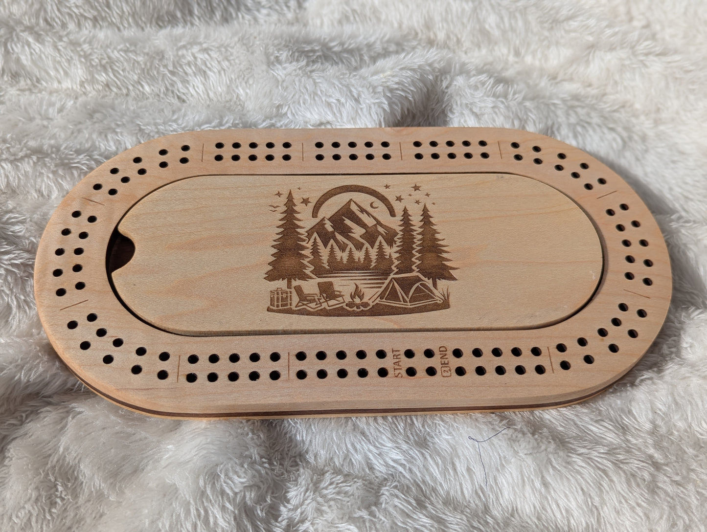 Camping Mini-Cribbage Board