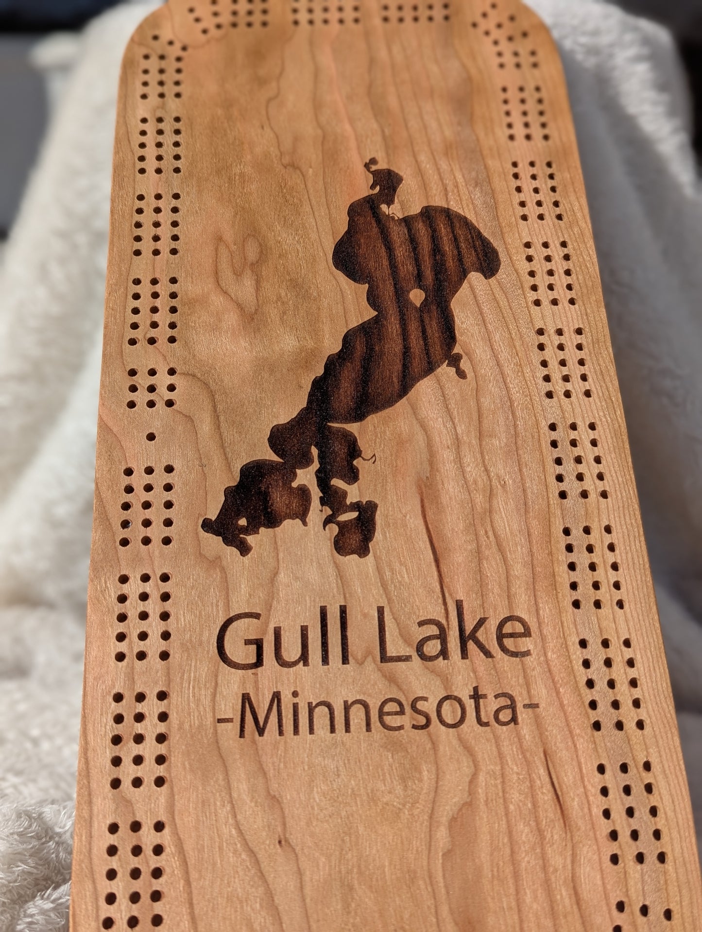 Lake Cribbage Board
