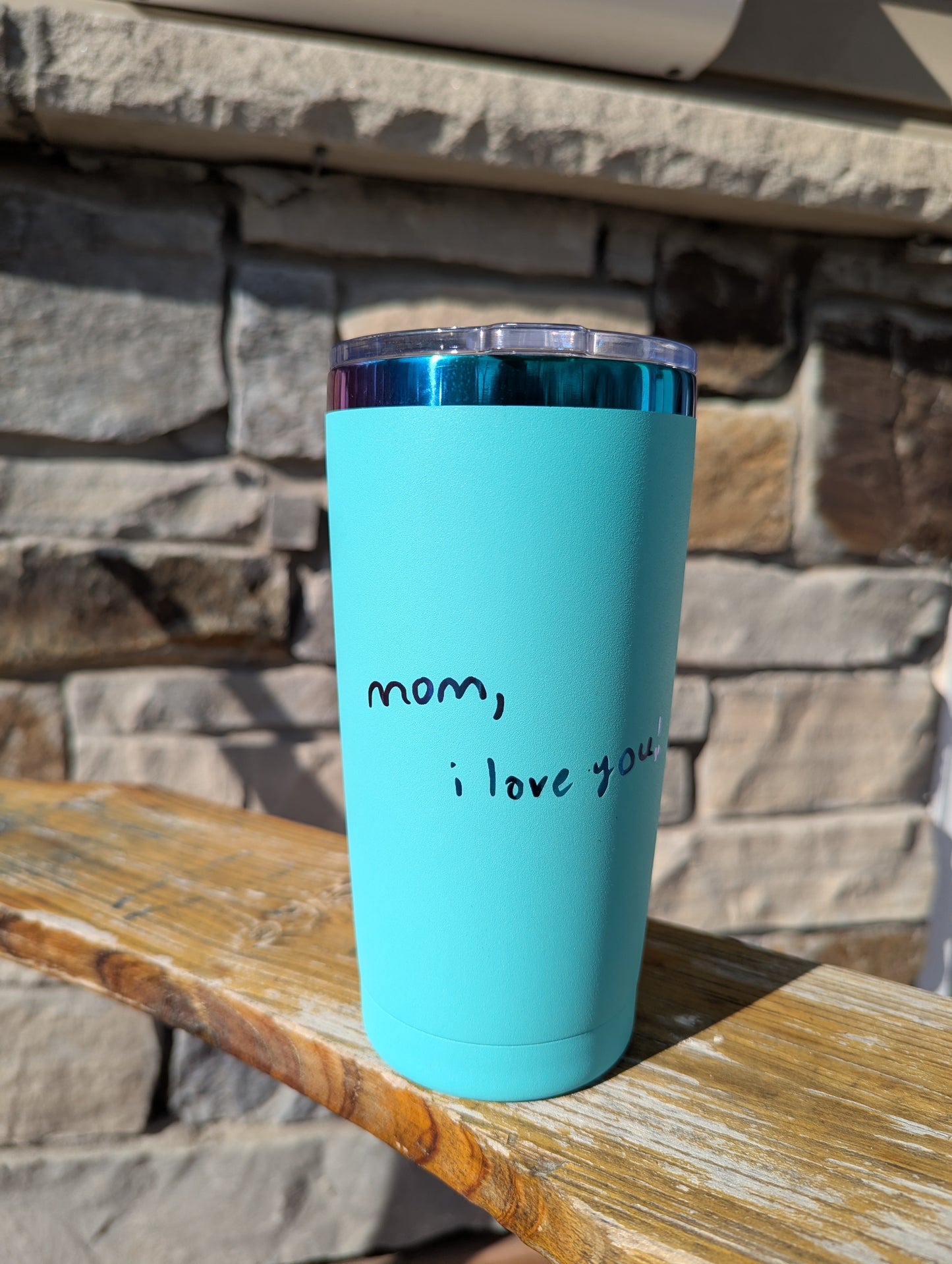 20 oz Yeti tumbler with Birth Flowers and Kid's Name