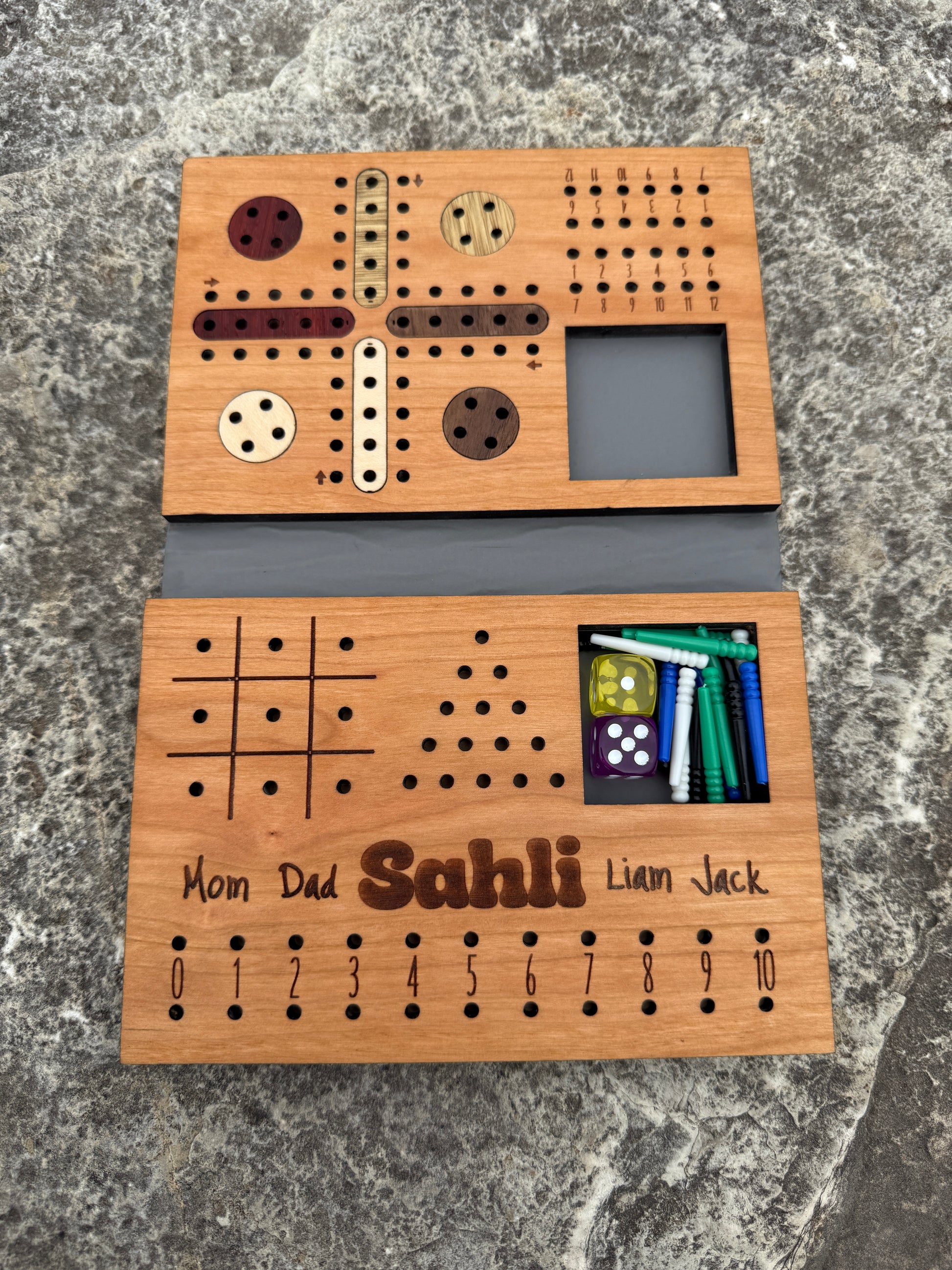 Wandering Bear Travel Game Set-5 games in one