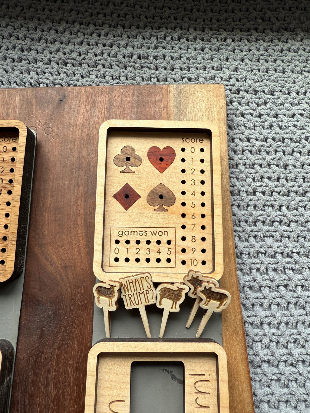 Travel Euchre Scoreboard Set