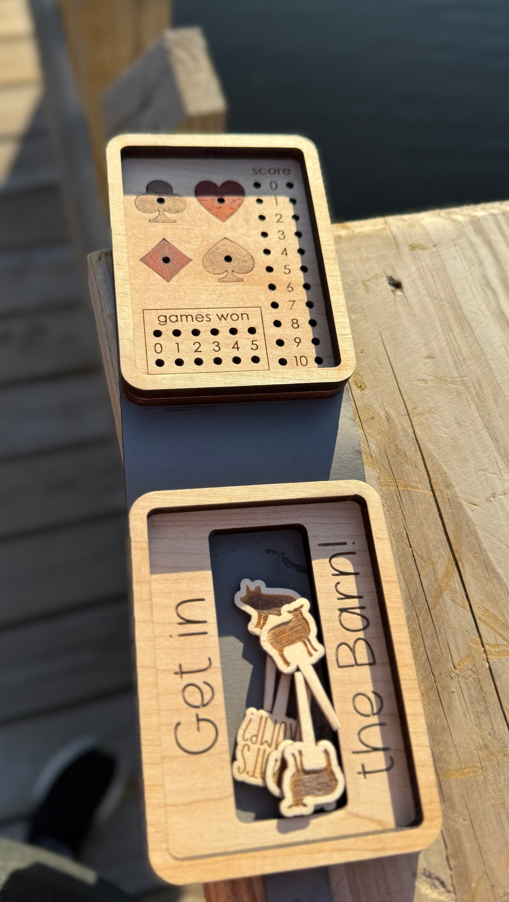 Travel Euchre Scoreboard Set
