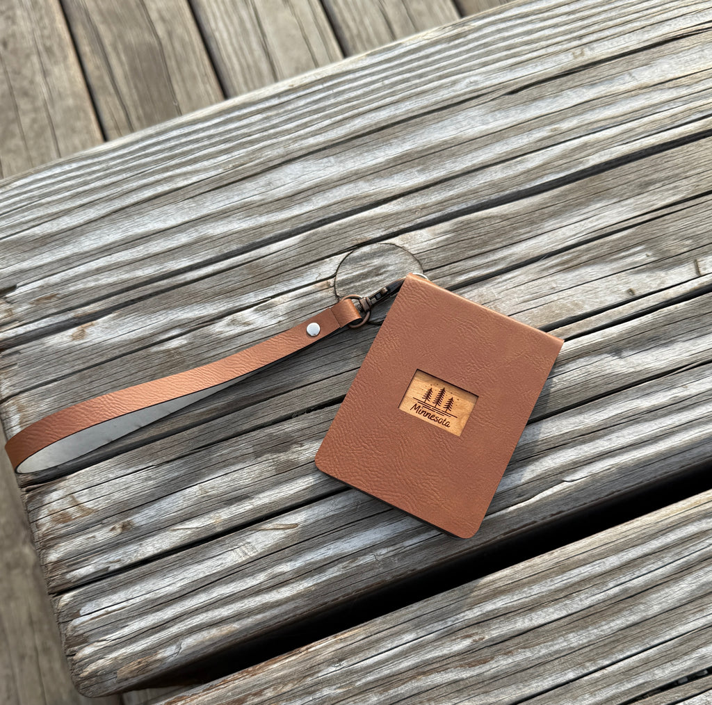 Travel Cribbage Board with Wristlet Strap | Custom Travel Cribbage Board