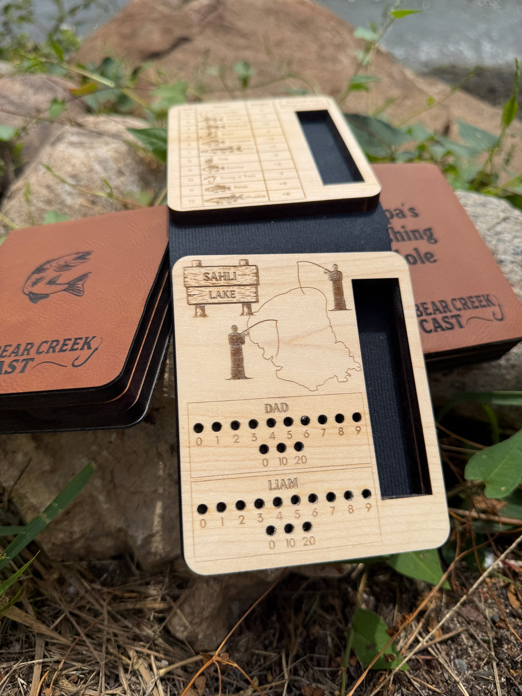 Bear Creek Cast – A Fishing-Themed Dice Board Game, Travel Fishing Game