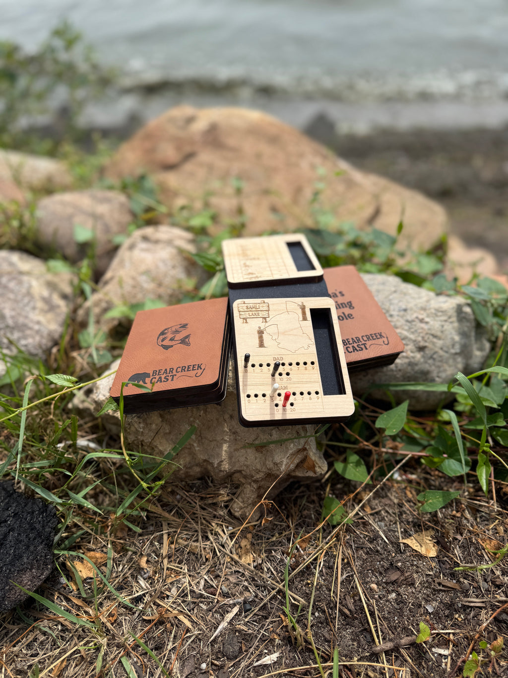 Bear Creek Cast – A Fishing-Themed Dice Board Game, Travel Fishing Game