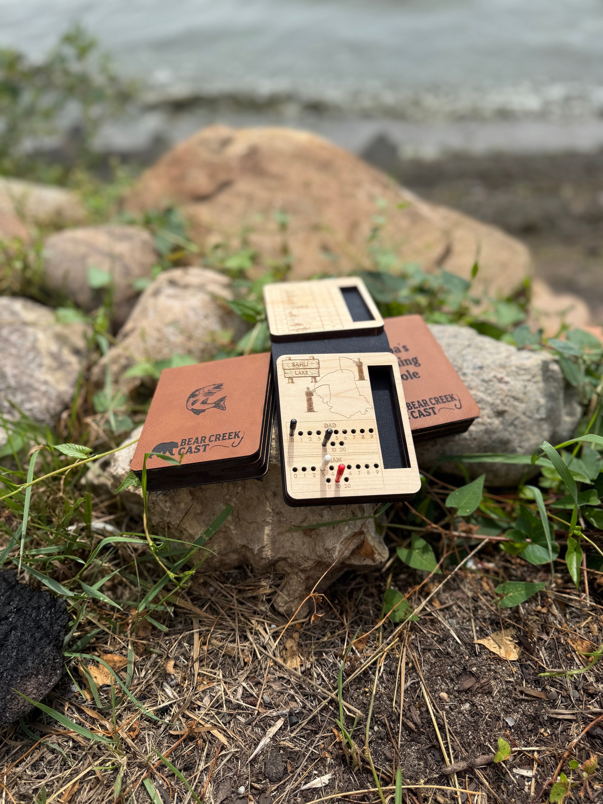 Bear Creek Cast – A Fishing-Themed Dice Board Game, Travel Fishing Game