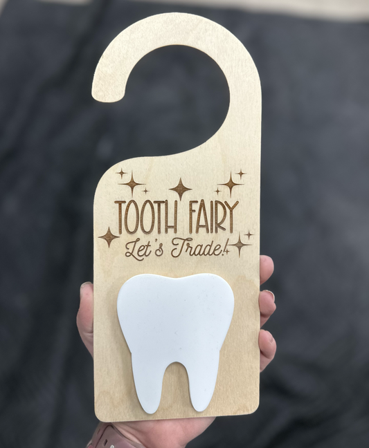 Tooth Fairy Door Hanger (acrylic tooth)