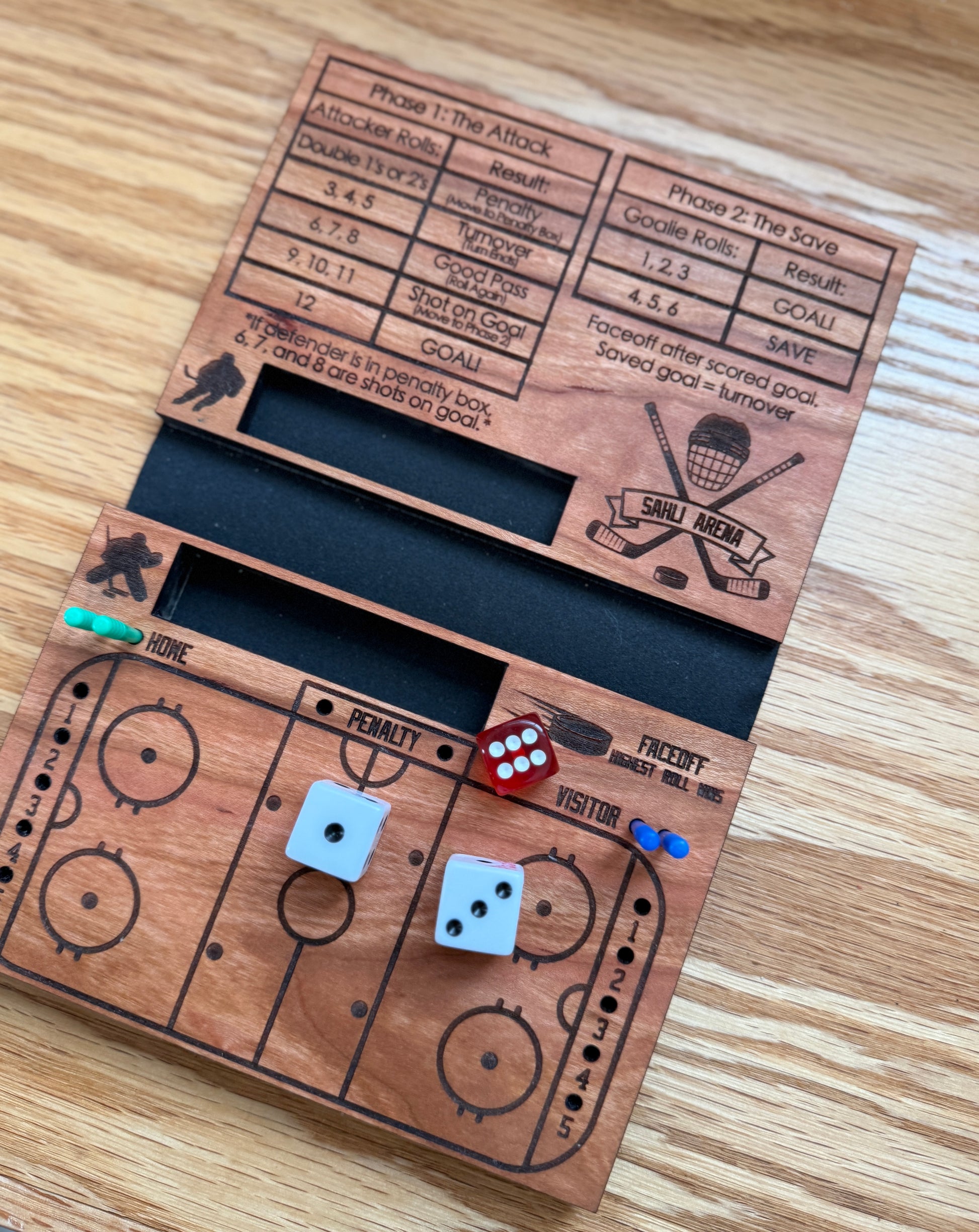 Hockey Dice Game, Travel Hockey Game