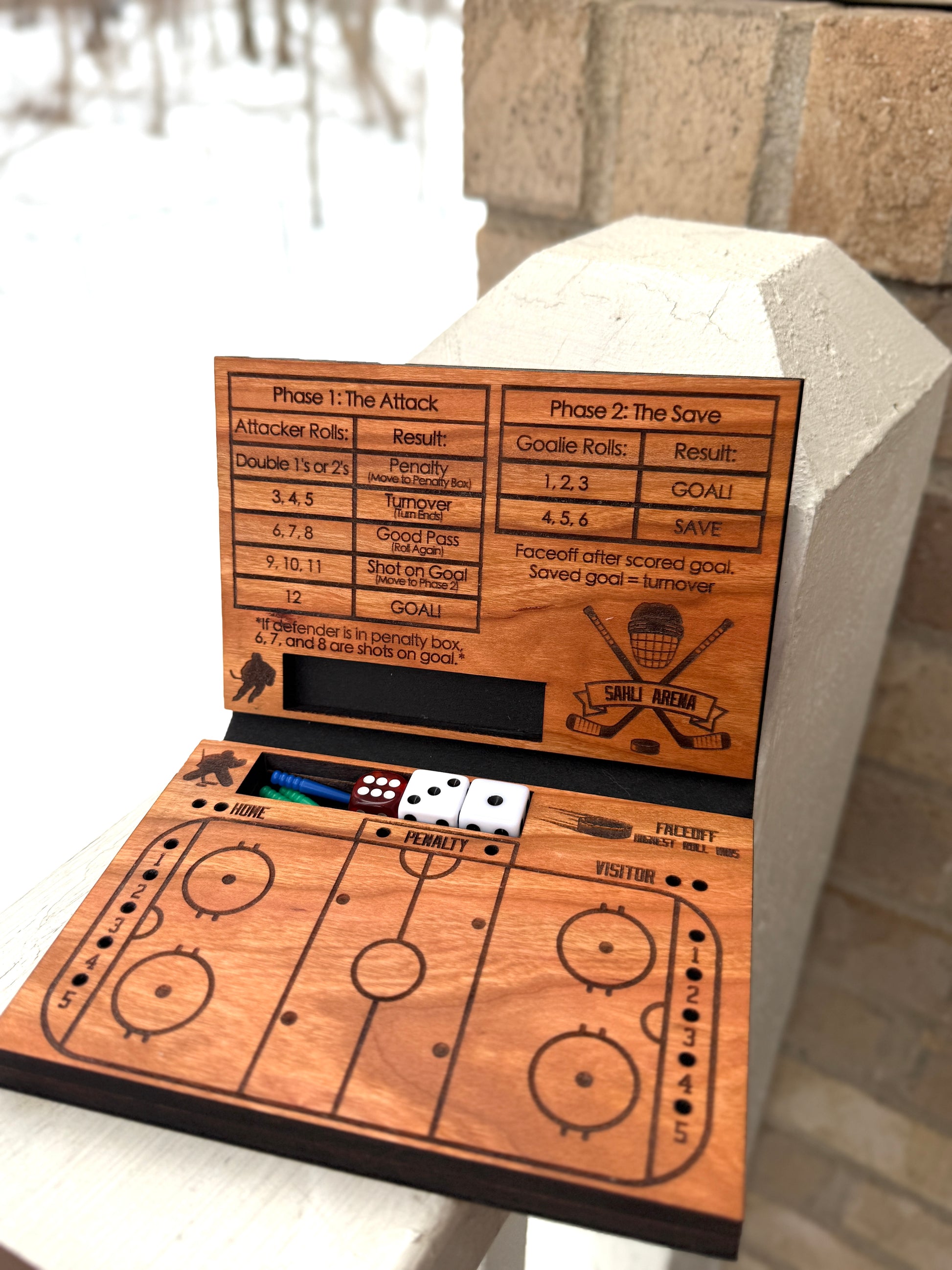 Hockey Dice Game, Travel Hockey Game
