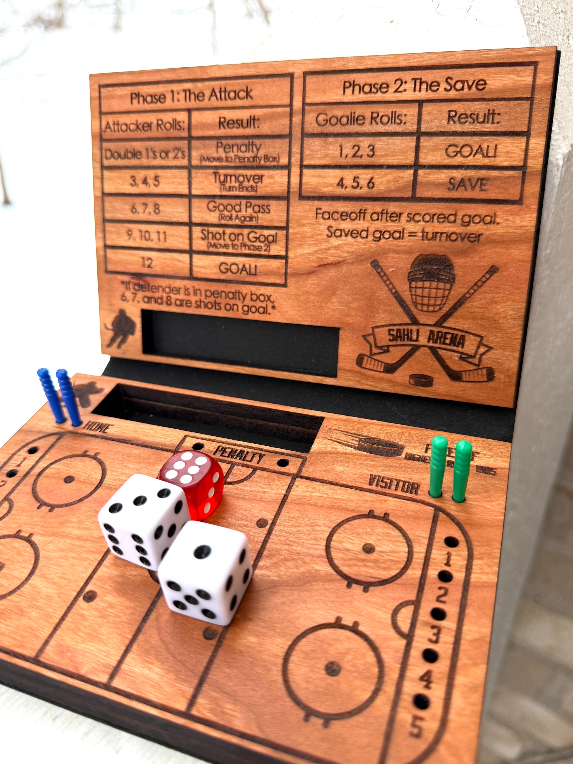 Hockey Dice Game, Travel Hockey Game