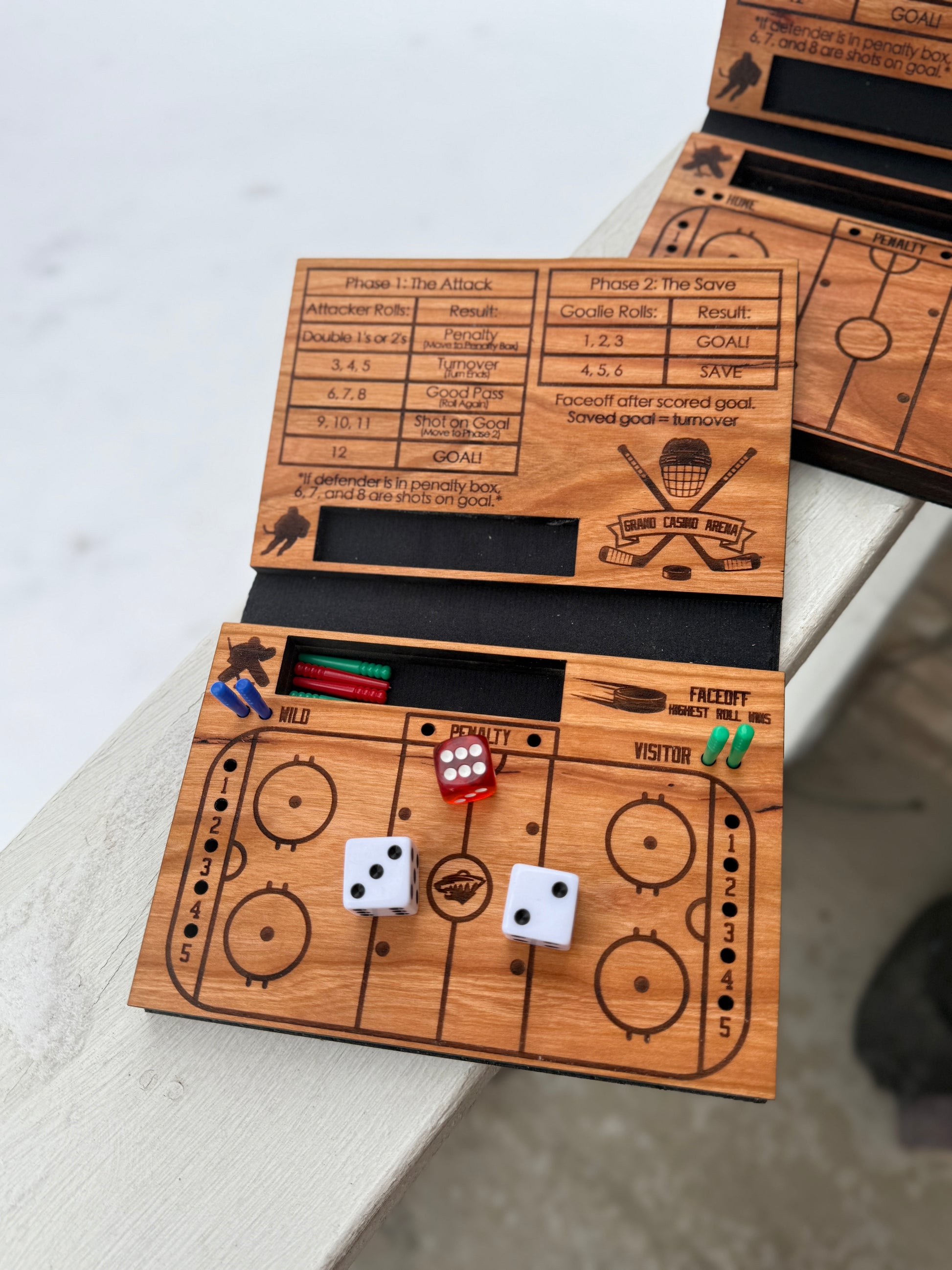 Hockey Dice Game, Travel Hockey Game