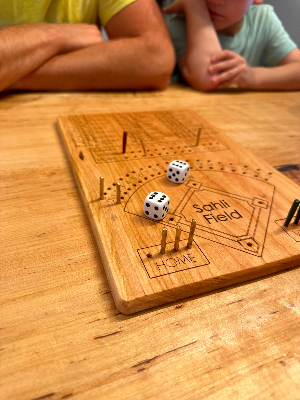 Hardwood Dugout Dice (Baseball Dice Game)