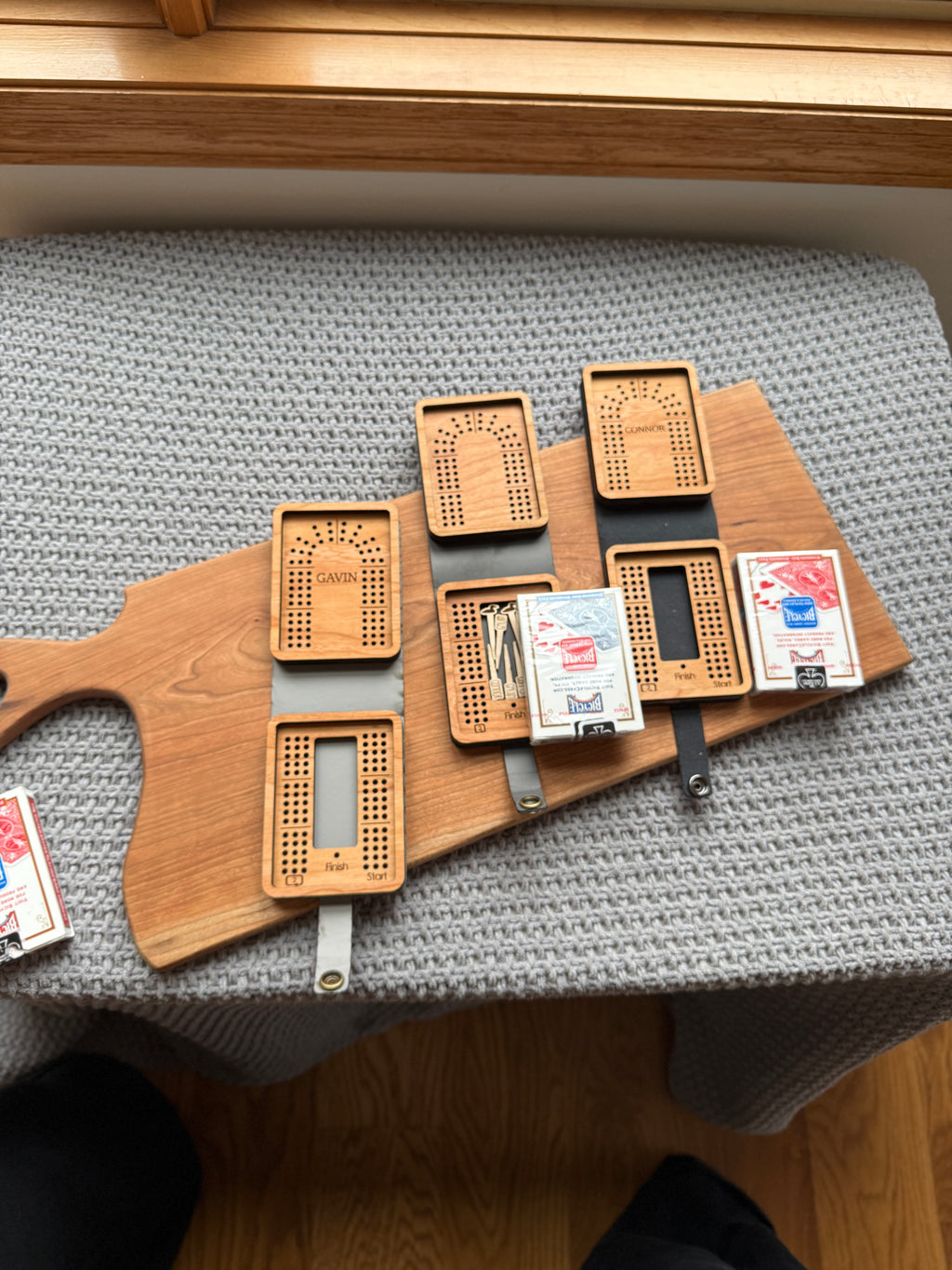 Travel 3 Track Cribbage Board