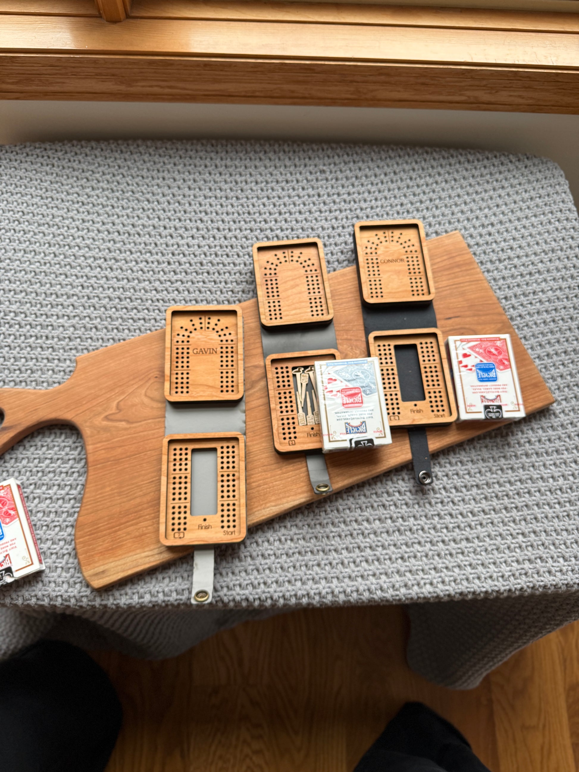 Travel 3 Track Cribbage Board