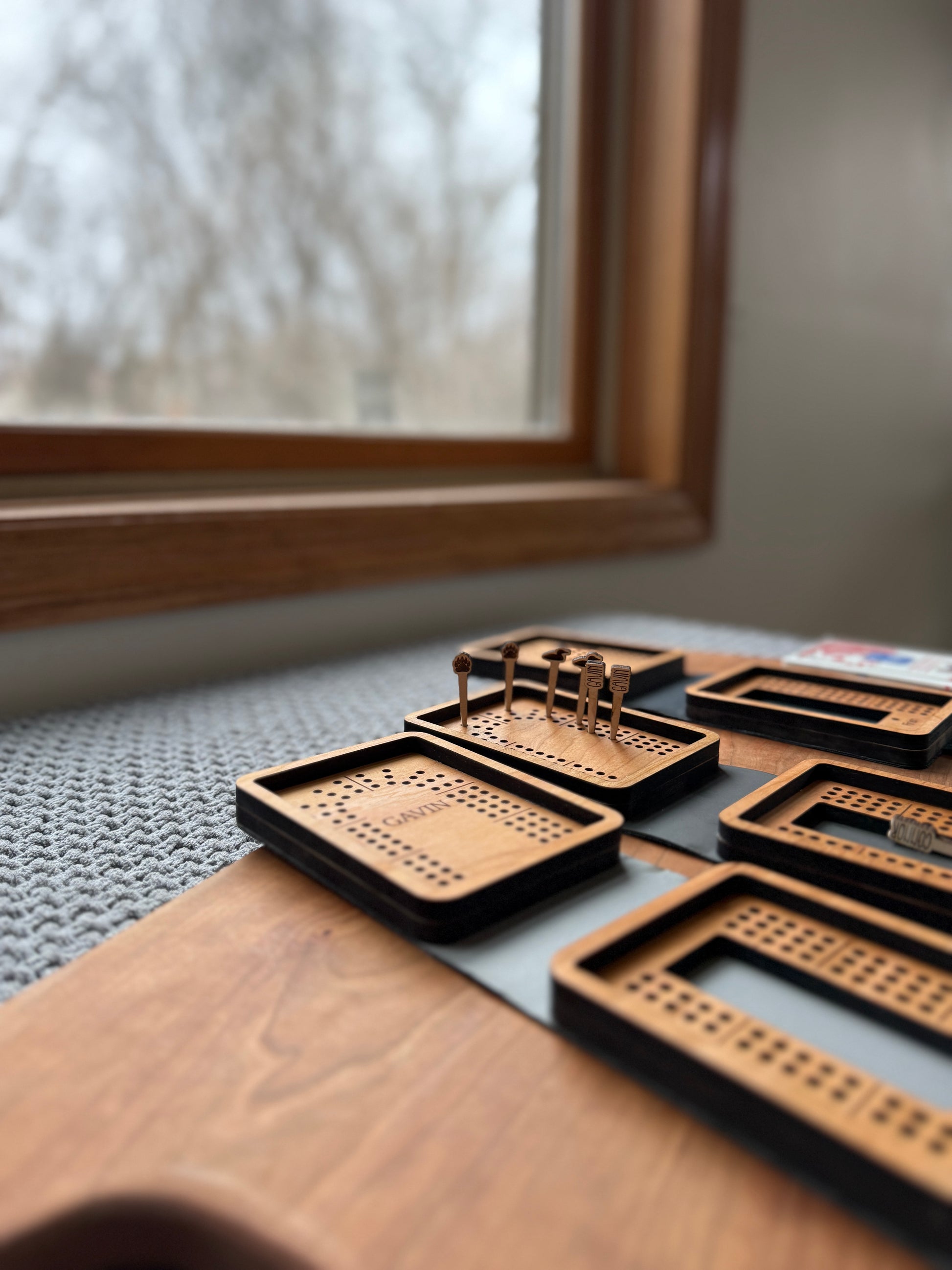 Travel 3 Track Cribbage Board