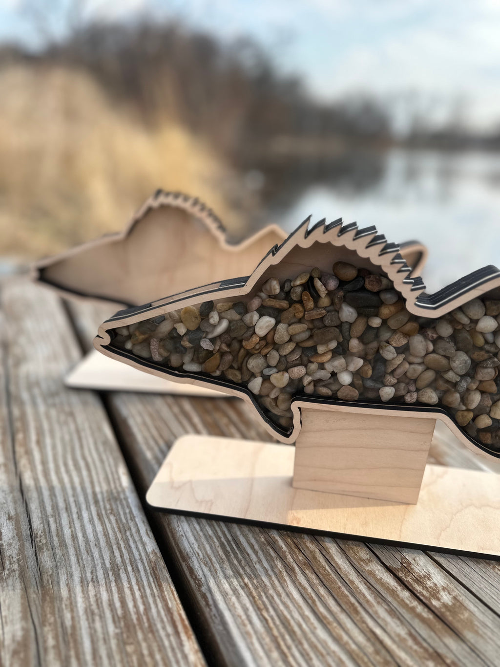 Personalized Agate and Rock Display