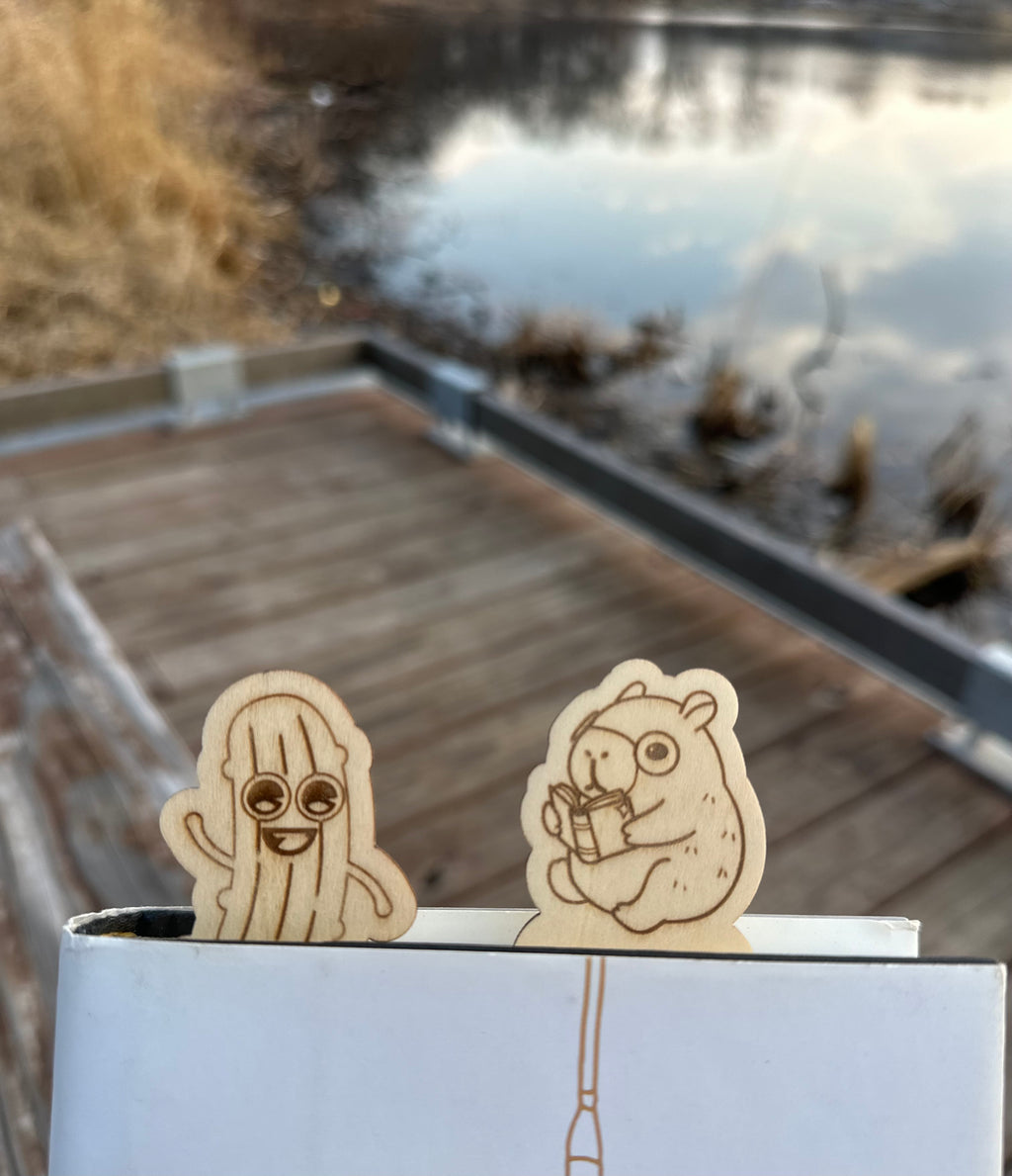Kids Punny Wooden Bookmarks