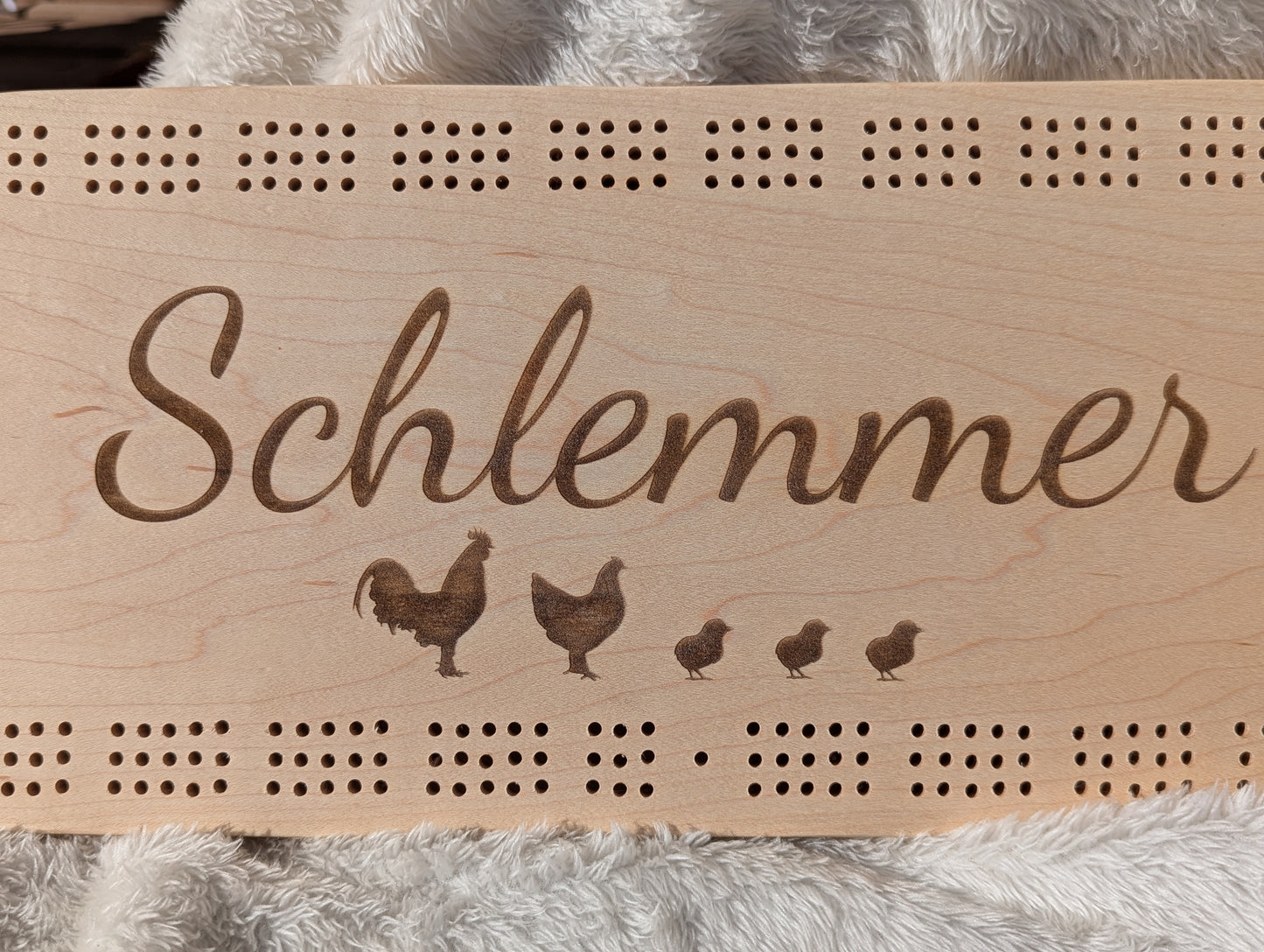 Family Name Cribbage Board