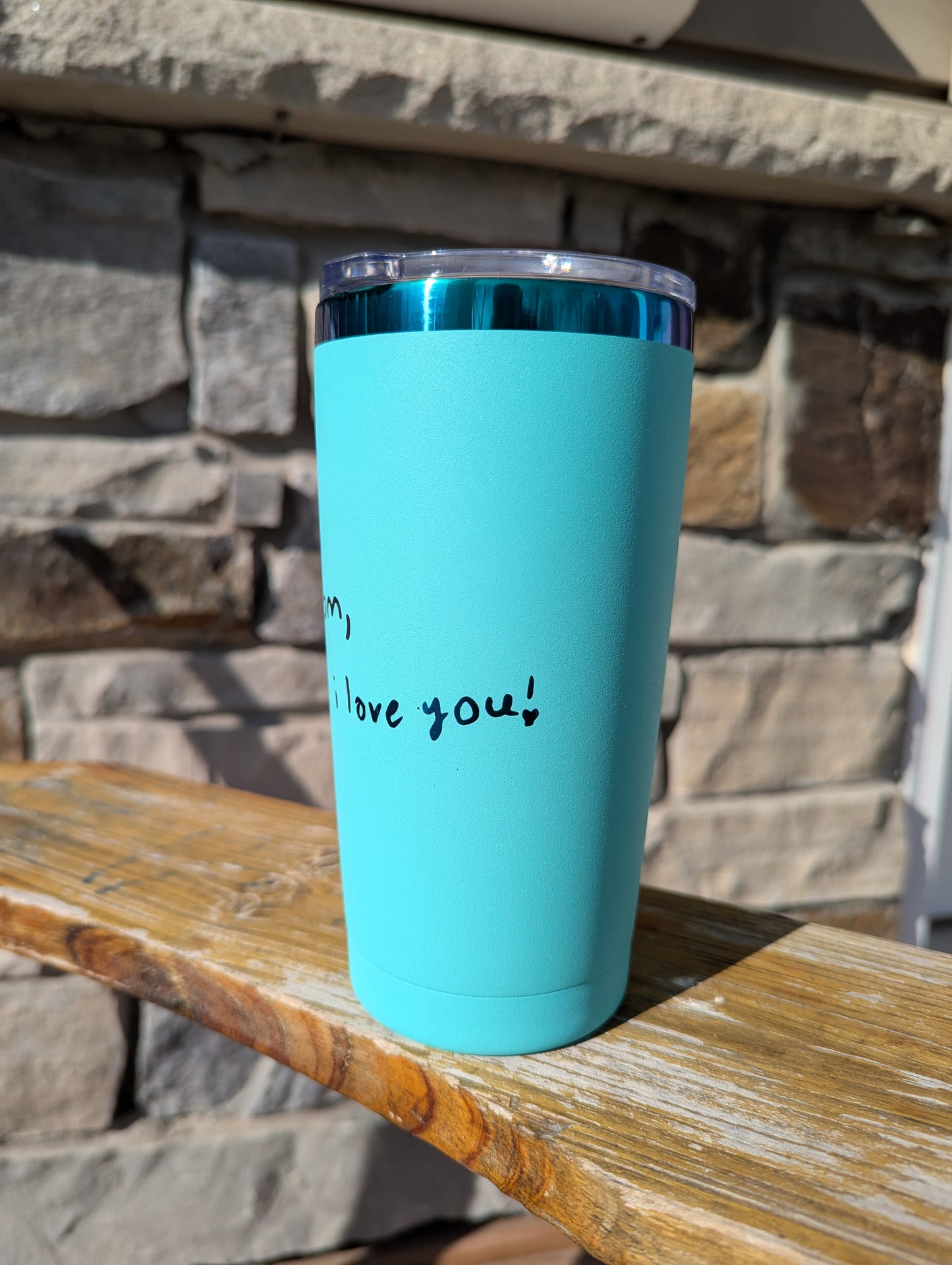 20 oz Yeti tumbler with Birth Flowers and Kid's Name