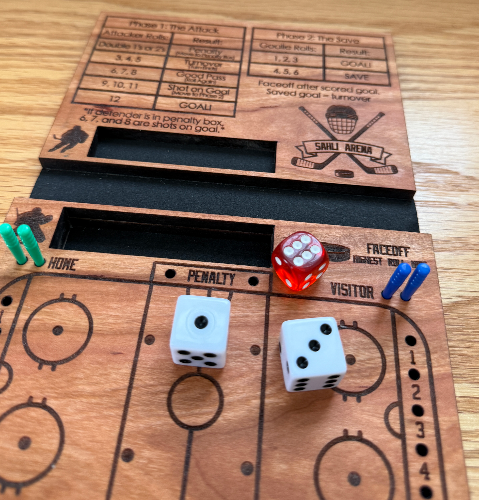 Hockey Dice Game, Travel Hockey Game