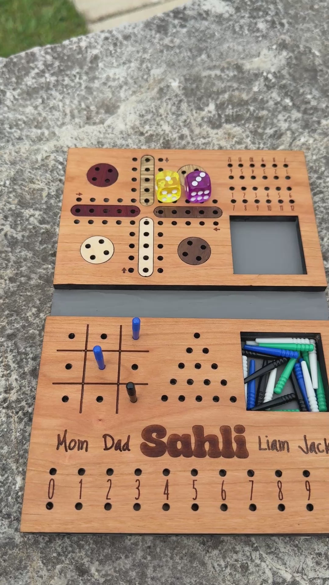 Wandering Bear Travel Game Set-5 games in one